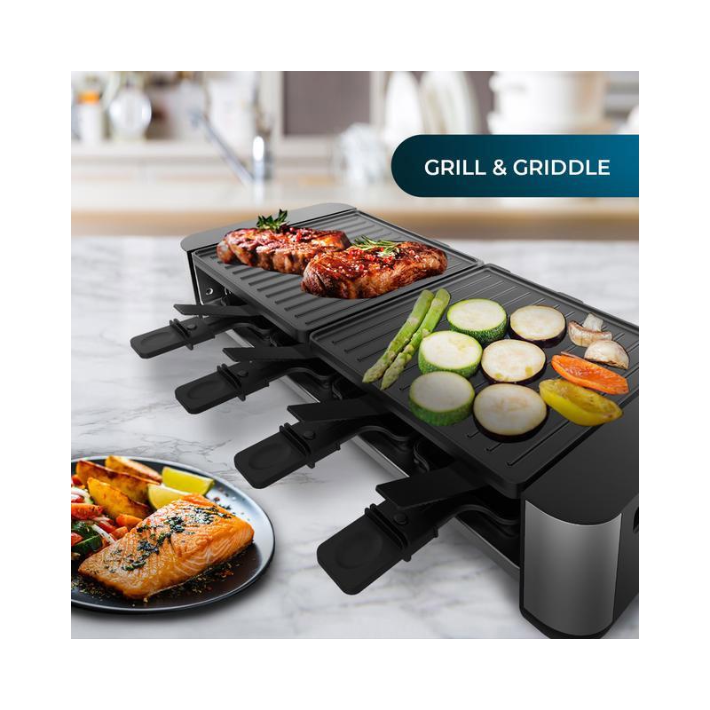 Grill - CECOTEC 03000, 1000 W, Dark Inox